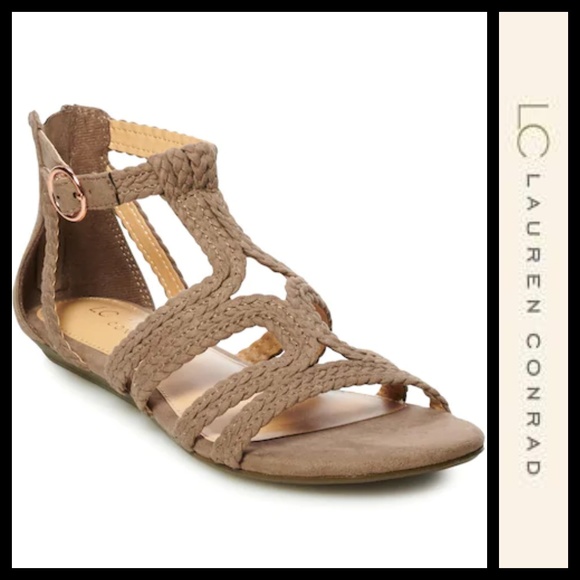 LC Lauren Conrad Shoes - LC Lauren Conrad Popsicle Braided Cage Sandals NIB